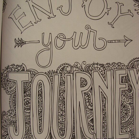 Timeless Creations Creative Quotes Cra-z-art Coloring Book Unused 1 sided pages - Picture 10 of 11